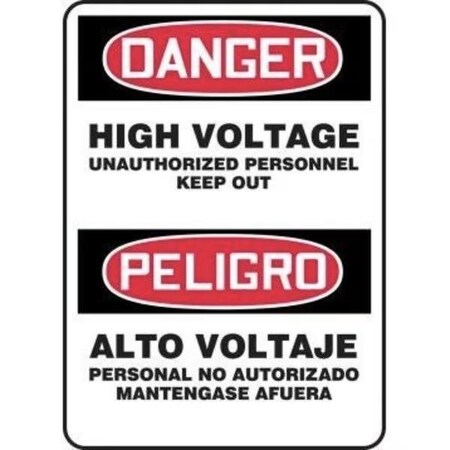 Accuform BILINGUAL SAFETY SIGN  SPANISH SBMELC082XT SBMELC082XT